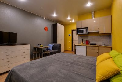 Аренда квартиры RentalSPb Апарт-отель Севкабель, Трехместная студия  посуточно от 2 300 руб.